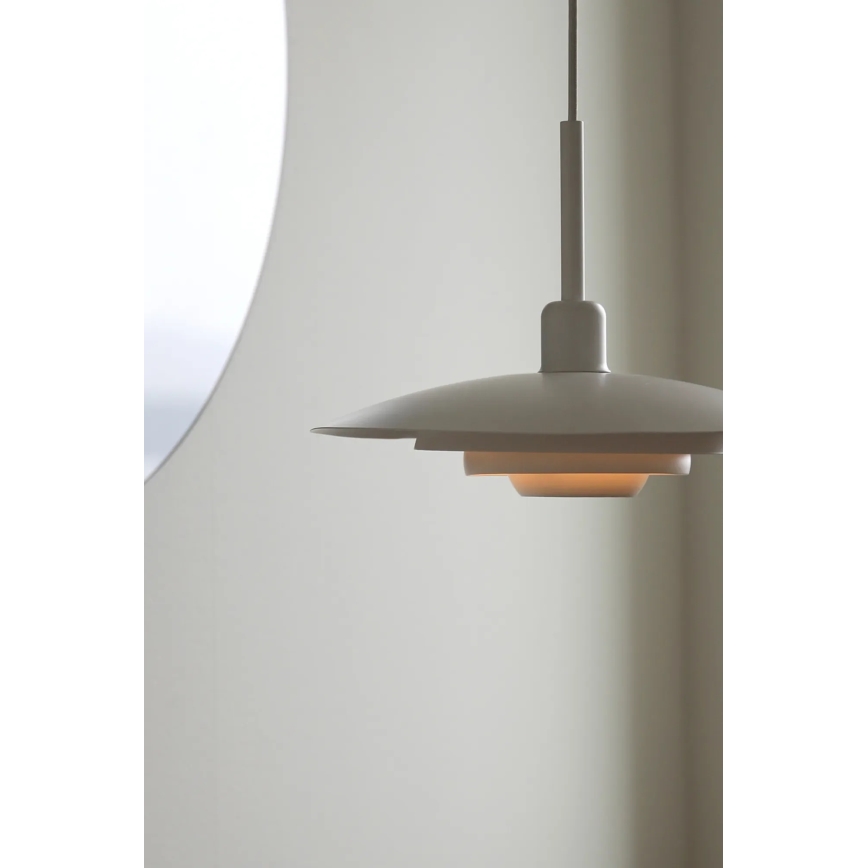 Markslöjd 108874 - Závesný luster PINY na lanku 1xE27/60W/230V pr. 35 cm biela