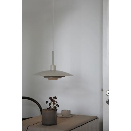 Markslöjd 108875 - Závesné svietidlo na lanku PINY 1xE27/60W/230V pr. 35 cm béžové