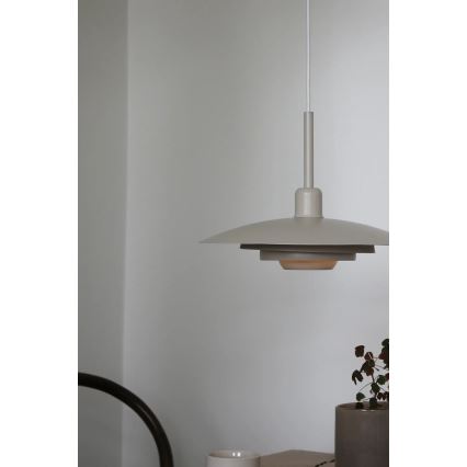 Markslöjd 108875 - Závesné svietidlo na lanku PINY 1xE27/60W/230V pr. 35 cm béžové