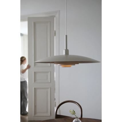 Markslöjd 108877 - Závesné svietidlo na lanku PINY 1xE27/60W/230V priemer 57 cm, béžové
