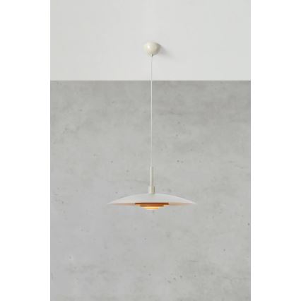 Markslöjd 108877 - Závesné svietidlo na lanku PINY 1xE27/60W/230V priemer 57 cm, béžové
