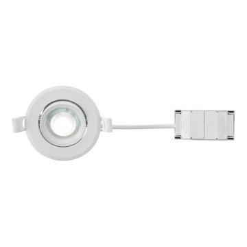 Markslöjd 108885 - stmievateľné LED kúpeľňové podhľadové svietidlo PLUTO LED/4,9W/230V CRI 90 IP44 biela