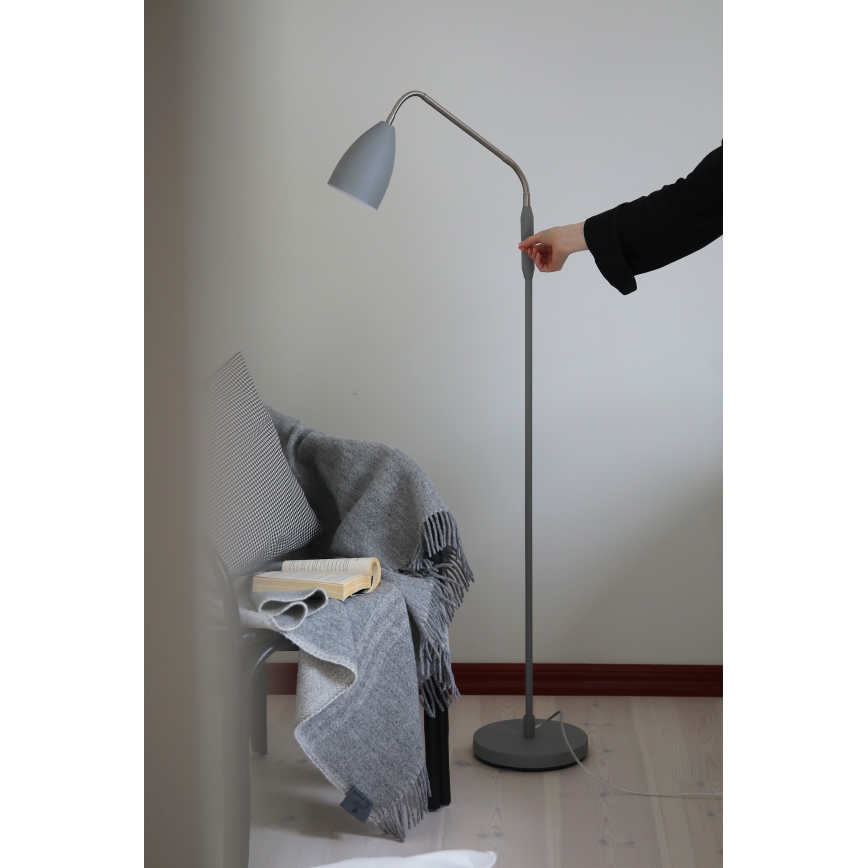 Markslöjd 108888 - LED stmievateľná stojacia lampa PATRO LED/4,9W/230V CRI 90 sivá