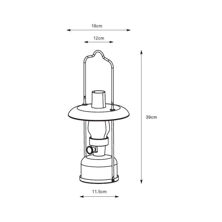 Markslöjd 108894 - LED stmievateľná vonkajšia nabíjateľná stolná lampa FANOS LED/2,5W/3,7V 4000 mAh IP44 mosadz
