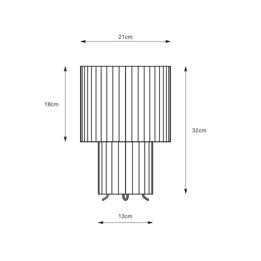 Markslöjd 108895 - Stolová lampa CATIS 1xE27/60W/230V 32 cm biela