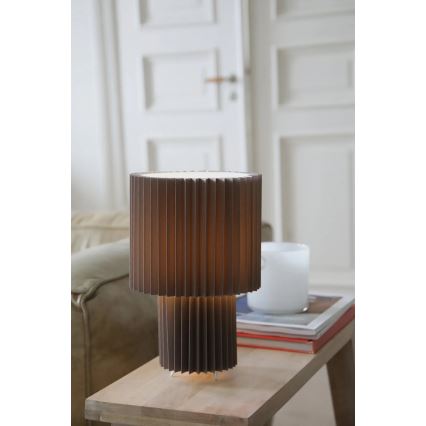 Markslöjd 108896 - Stolná lampa CATIS 1xE27/60W/230V 32 cm sivá