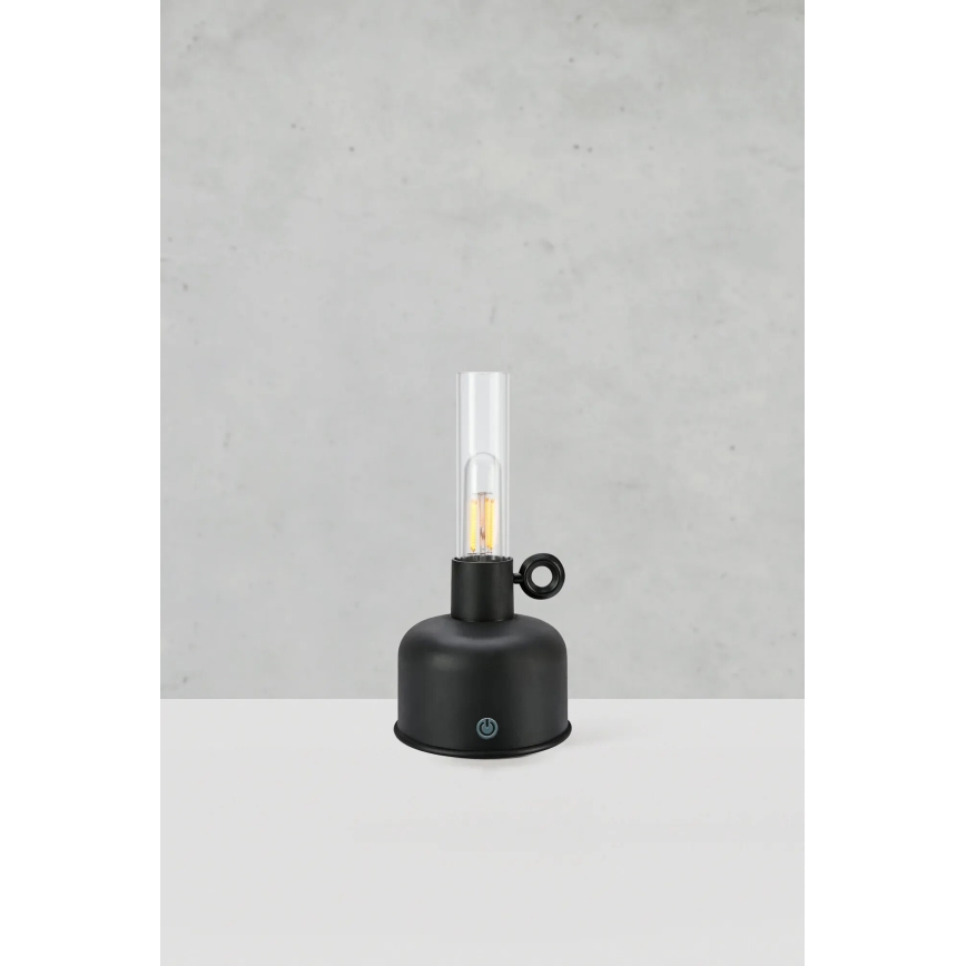 Markslöjd 108919 - LED Stmievateľná vonkajšia nabíjacia stolná lampa ASTRID LED/2W/1200 mAh IP44 čierna