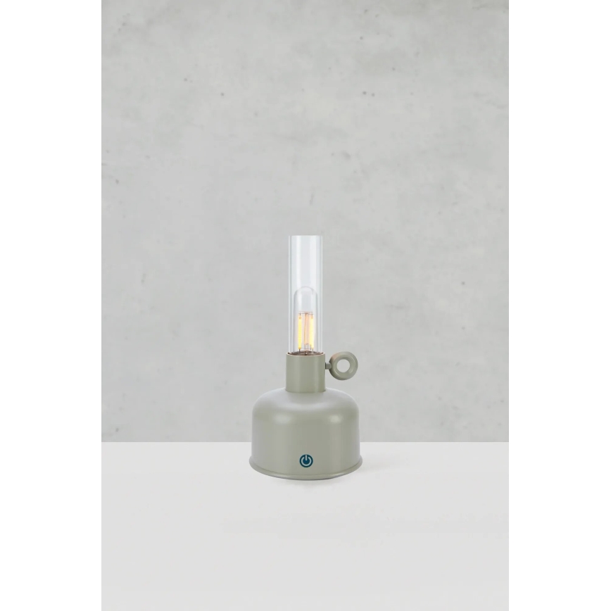 Markslöjd 108921 - LED Stmievateľná vonkajšia nabíjacia stolná lampa ASTRID LED/2W/1200 mAh IP44 šedá