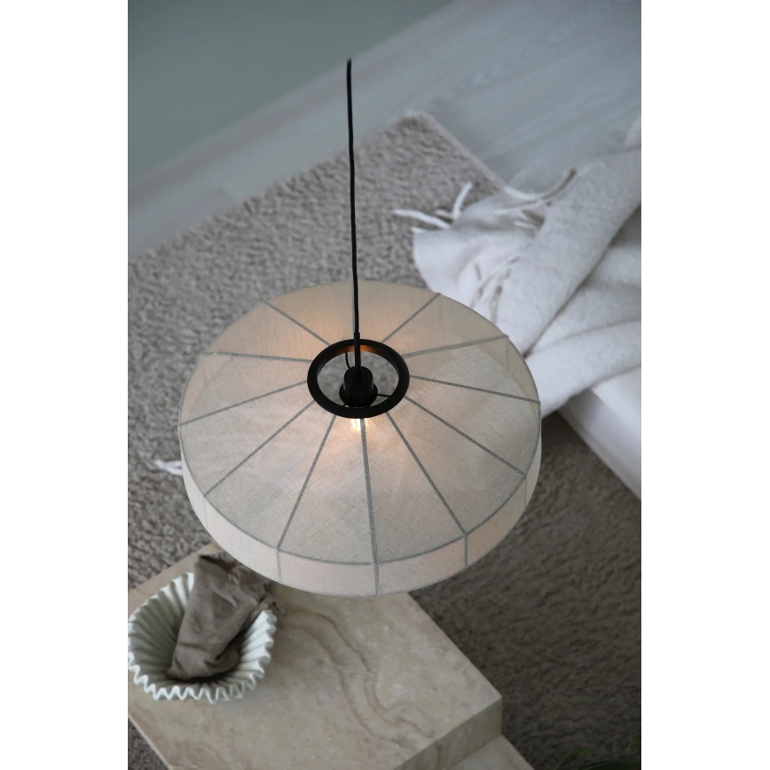 Markslöjd 108955 - Luster na lane ALIA 1xE27/60W/230V ľan/čierna