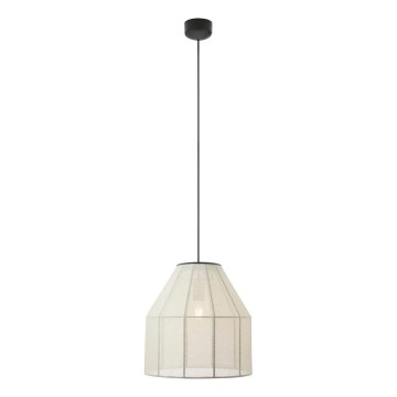 Markslöjd 108956 - Luster na lanku AIKO 1xE27/60W/230V ľan/čierna