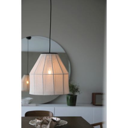 Markslöjd 108956 - Luster na lanku AIKO 1xE27/60W/230V ľan/čierna