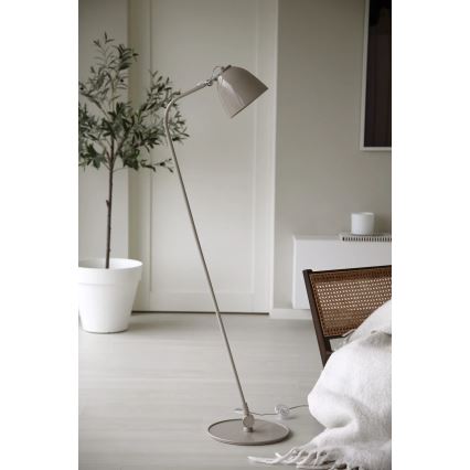 Markslöjd 108966 - Stojacia lampa TILT 1xE27/60W/230V sivá