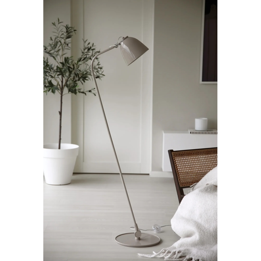 Markslöjd 108966 - Stojacia lampa TILT 1xE27/60W/230V sivá