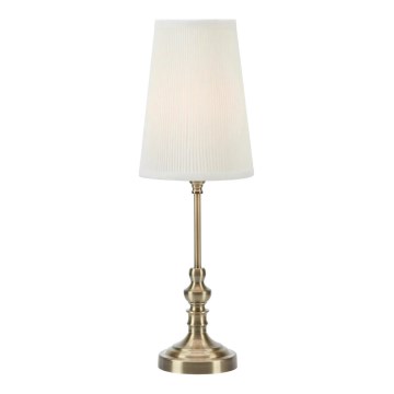 Markslöjd 108969 - Stolná lampa NOBLE 1xE14/40W/230V 56 cm biela/mosadz