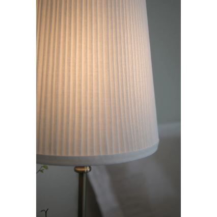 Markslöjd 108969 - Stolná lampa NOBLE 1xE14/40W/230V 56 cm biela/mosadz