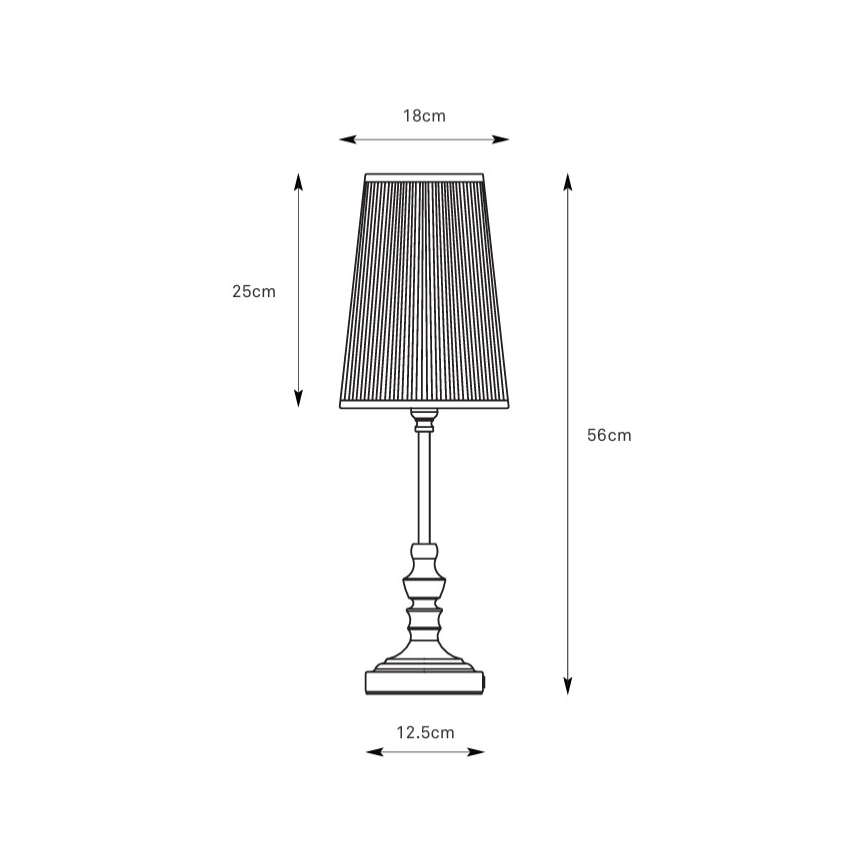 Markslöjd 108969 - Stolná lampa NOBLE 1xE14/40W/230V 56 cm biela/mosadz