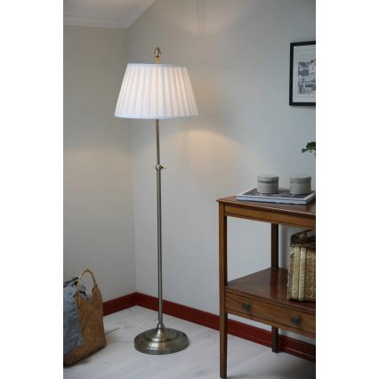 Markslöjd 108972 - Stojacia lampa OXFORD 1xE14/40W/230V biela/mosadz