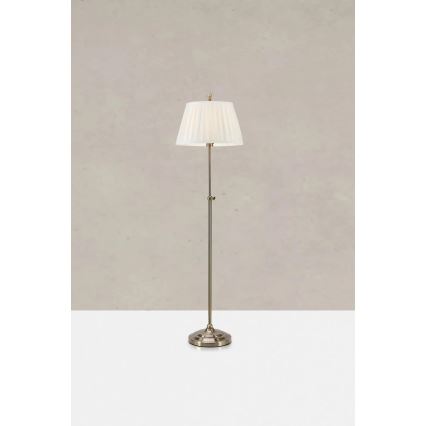 Markslöjd 108972 - Stojacia lampa OXFORD 1xE14/40W/230V biela/mosadz