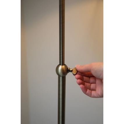 Markslöjd 108972 - Stojacia lampa OXFORD 1xE14/40W/230V biela/mosadz