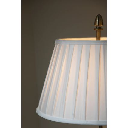 Markslöjd 108972 - Stojacia lampa OXFORD 1xE14/40W/230V biela/mosadz