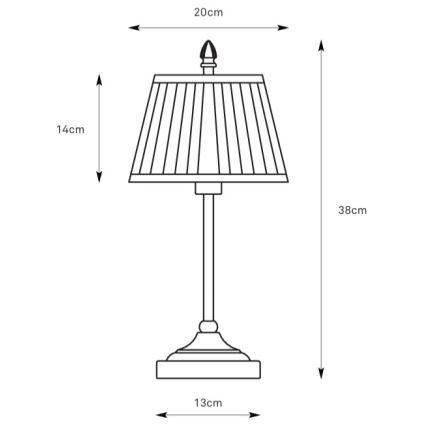 Markslöjd 108973 - Stolná lampa OXFORD 1xE14/40W/230V biela/mosadz