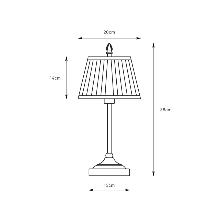 Markslöjd 108973 - Stolná lampa OXFORD 1xE14/40W/230V biela/mosadz