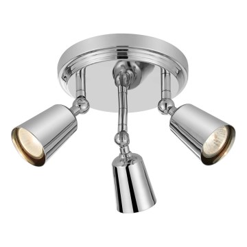 Markslöjd 108981 - Bodové svietidlo TINY 3xGU10/7W/230V lesklý chróm