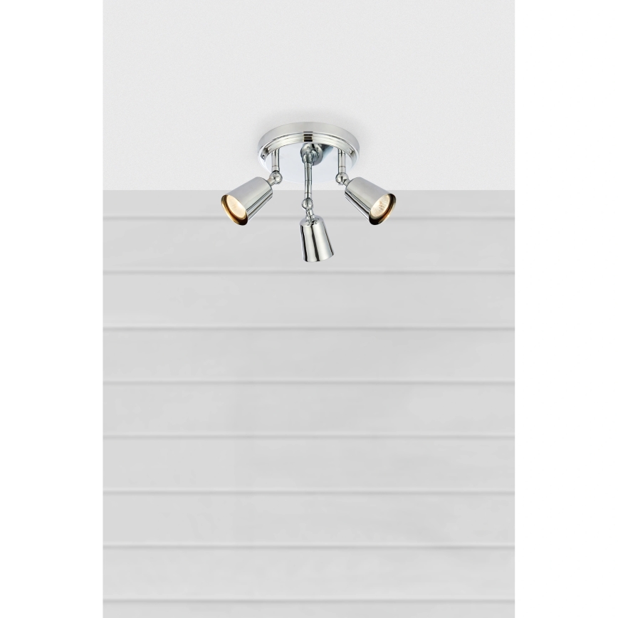 Markslöjd 108981 - Bodové svietidlo TINY 3xGU10/7W/230V lesklý chróm