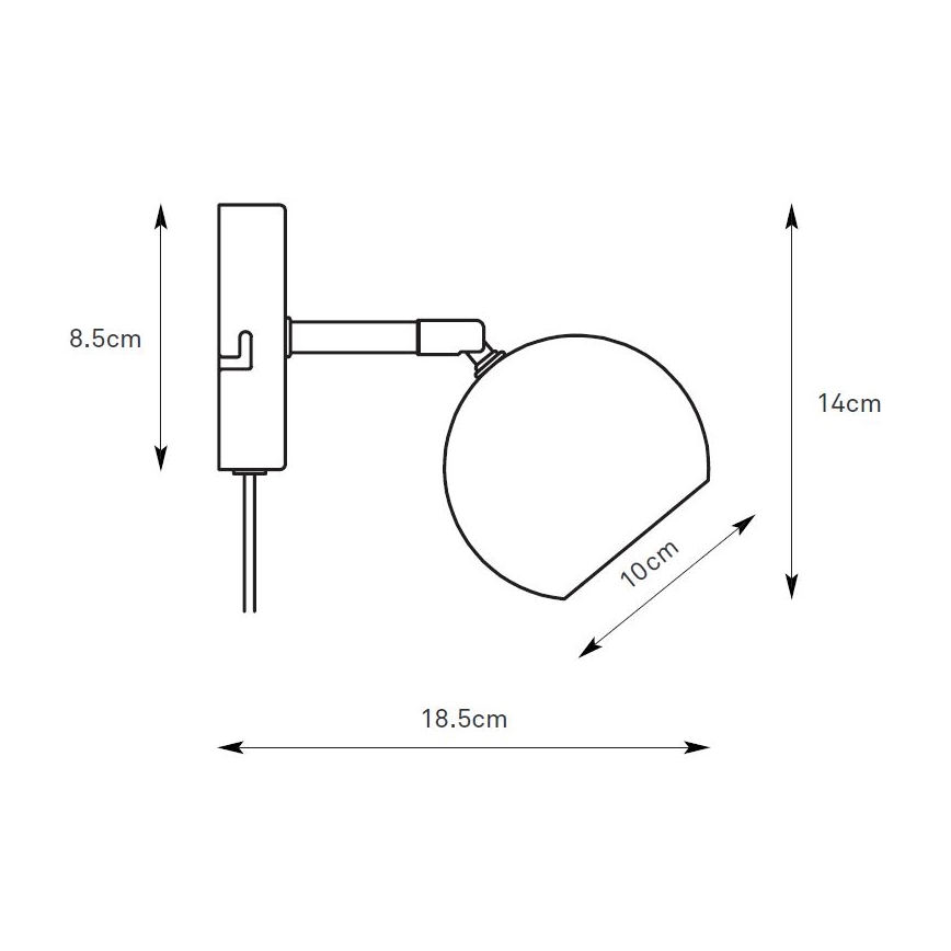 Markslöjd 108984 - Nástenné bodové svietidlo POP 1xGU10/7W/230V hnedá