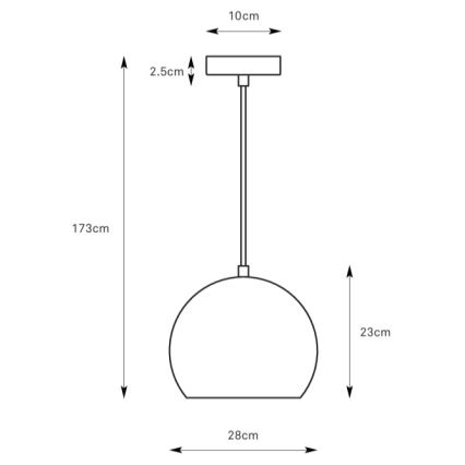 Markslöjd 108988 - Závesný luster POP na lanku 1xE27/40W/230V priemer 28 cm zelený
