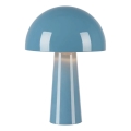 Markslöjd 108994 - Stolná lampa MANTAR 1xE14/40W/230V modrá