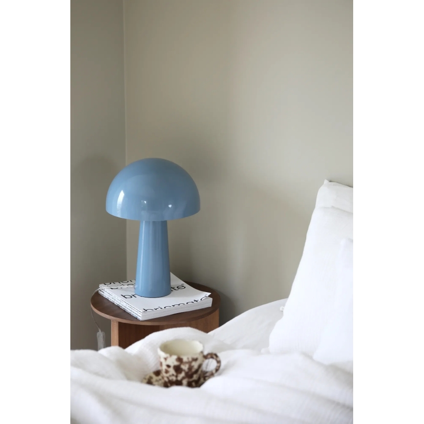 Markslöjd 108994 - Stolná lampa MANTAR 1xE14/40W/230V modrá