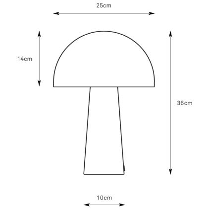 Markslöjd 108994 - Stolná lampa MANTAR 1xE14/40W/230V modrá