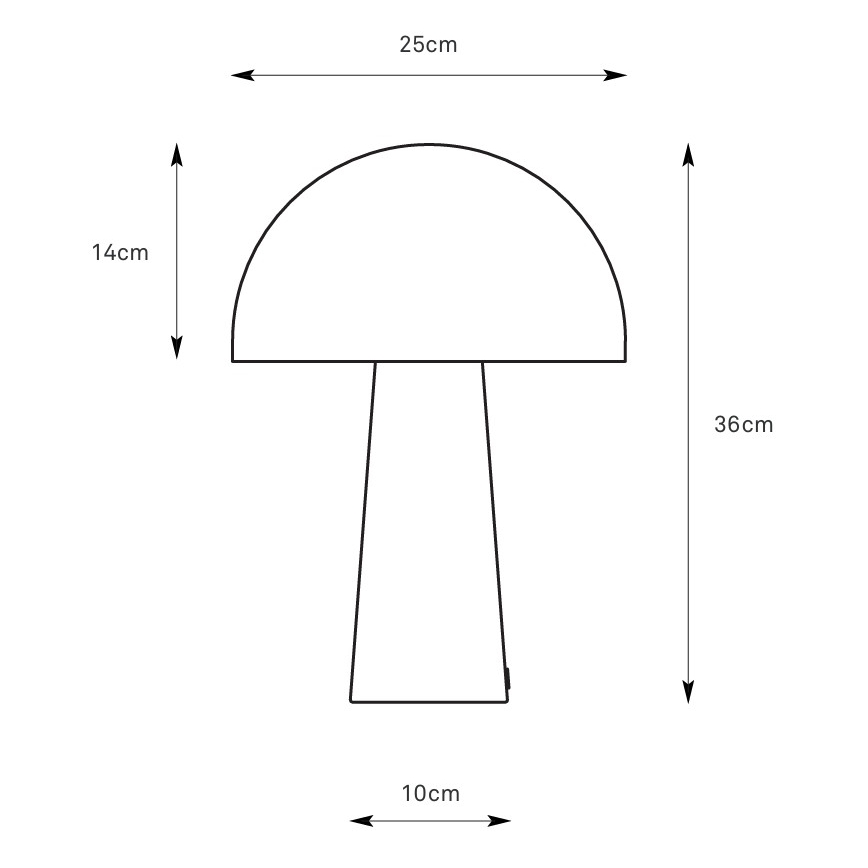 Markslöjd 108994 - Stolná lampa MANTAR 1xE14/40W/230V modrá