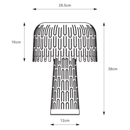 Markslöjd 109005 - Stolná lampa VERBERA 1xE14/40W/230V sivá