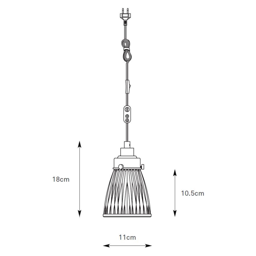 Markslöjd 109010 - Luster s lankom BELLIS 1xE14/40W/230V mosadz
