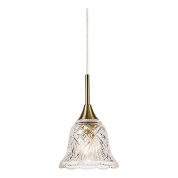 Markslöjd 109011 - Závesný luster LUNA na lanku 1xE14/40W/230V mosadz