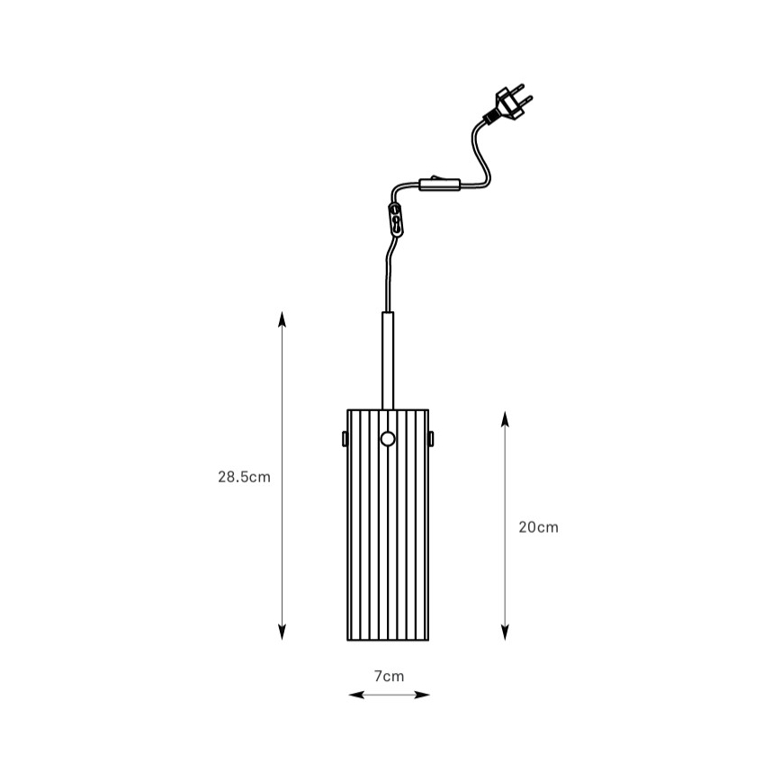 Markslöjd 109015 - Závesné svietidlo na kábli TIBIA 1xE14/40W/230V dymovo-béžová/mosadz