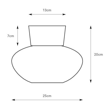 Markslöjd 109025 - Stropné svietidlo MALAGA 1xE27/40W/230V priemer 25 cm matný chróm