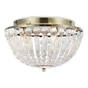 Markslöjd 109031 - Kúpeľňové stropné svietidlo ESTELLE 3xG9/20W/230V pr. 30 cm IP44 mosadz