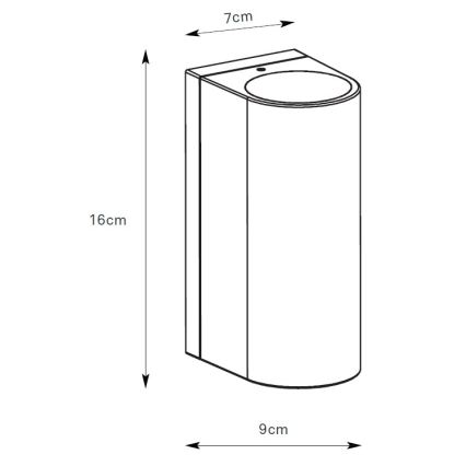 Markslöjd 109110 - LED stmievateľné vonkajšie nástenné svietidlo ALOR 2xLED/4,9W/230V IP65 čierna