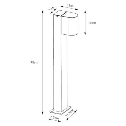 Markslöjd 109114 - LED stmievateľná vonkajšia lampa ALOR LED/4,9W/230V IP65 hnedá