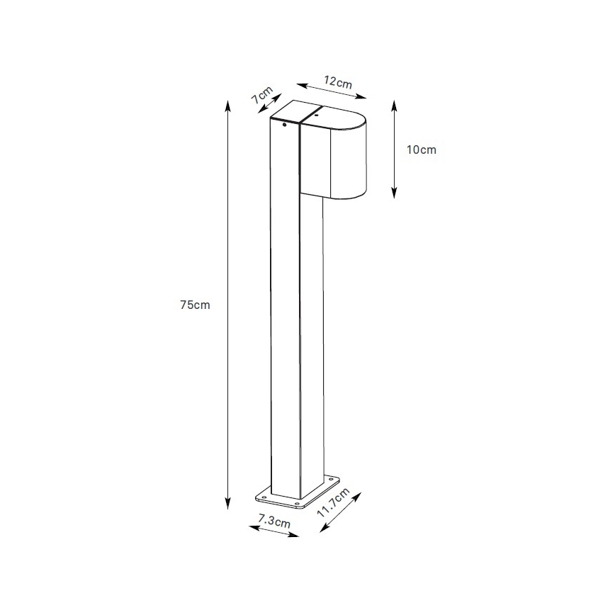 Markslöjd 109115 - LED stmievateľné vonkajšie svietidlo ALOR LED/4,9W/230V IP65 strieborné