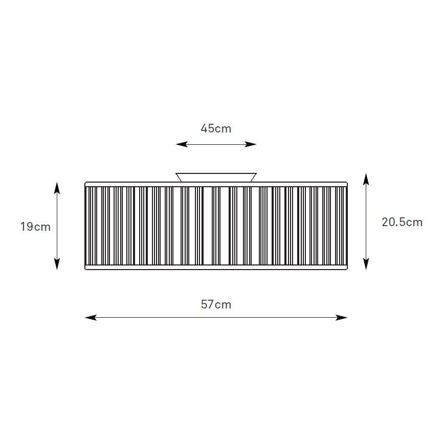 Markslöjd 109133 - Stropné svietidlo LUX 3xE27/60W/230V pr. 57 cm len