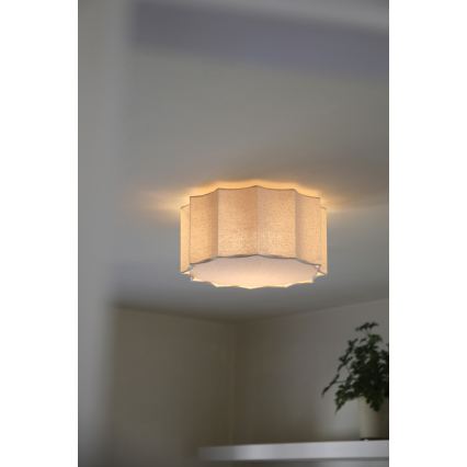Markslöjd 109134 - Stropné svietidlo OLEA 2xE27/11W/230V priemer 35 cm ľan