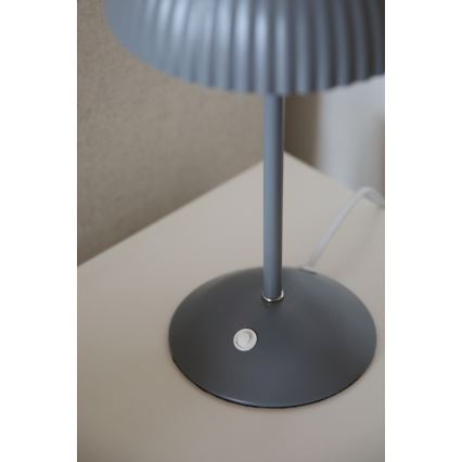 Markslöjd 109139 - Stolová lampa ZIN 2xG9/20W/230V sivá
