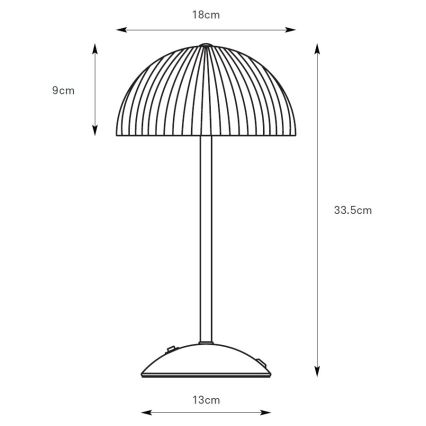 Markslöjd 109139 - Stolová lampa ZIN 2xG9/20W/230V sivá