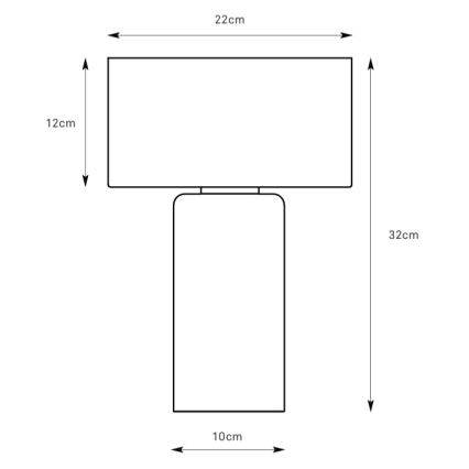 Markslöjd 109144 - Stolná lampa CORIN 1xE27/60W/230V lesklý chróm