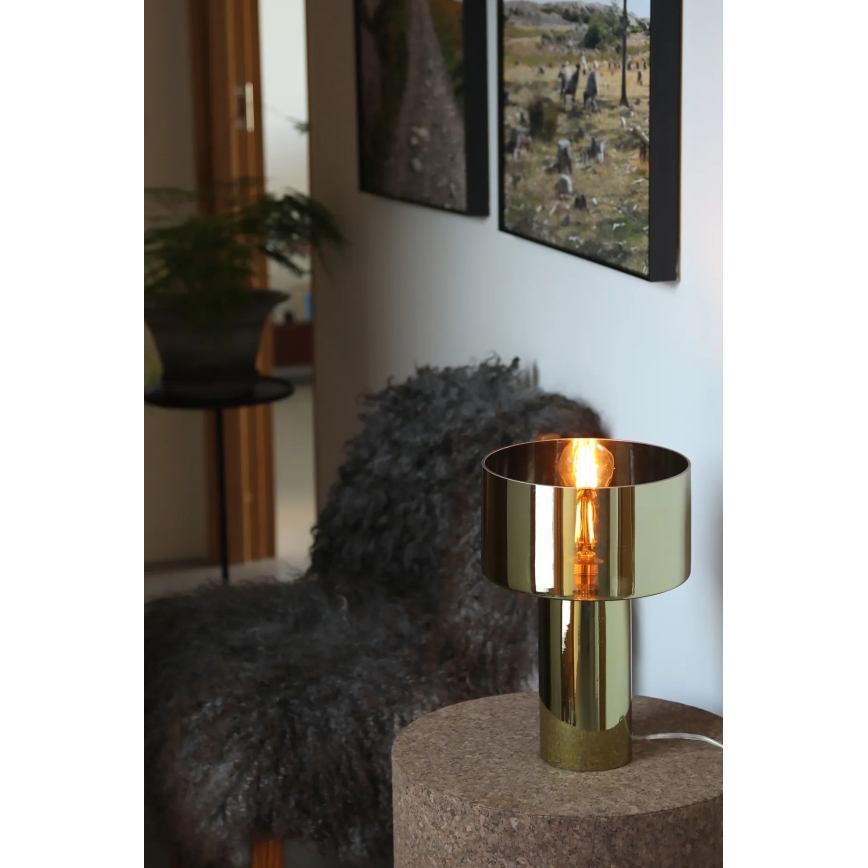 Markslöjd 109145 - stolová lampa CORIN 1xE27/60W/230V zlatá