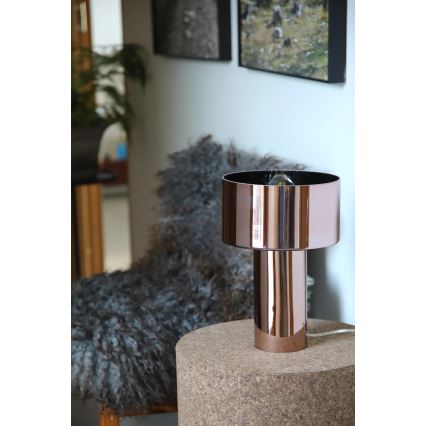 Markslöjd 109146 - Stolná lampa CORIN 1xE27/60W/230V ružovo‑zlatá